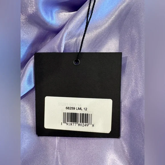 NWT IEENA for Mac Duggal Dress Floral Lavender Size 12 - Picture 9 of 12